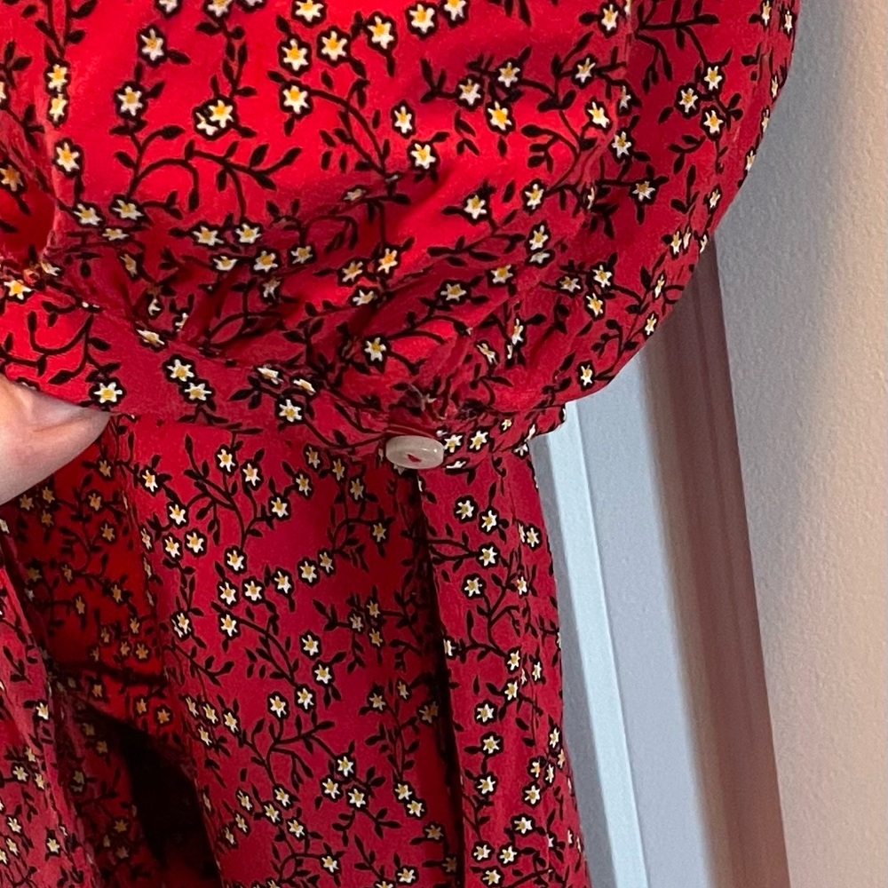 Free people red blouse - Picture 4 of 4